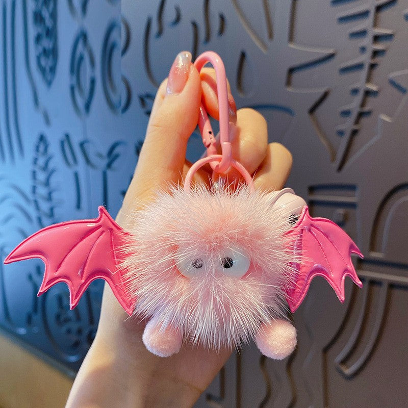 ELOAL Stylish Mink Fur Bag Charm for Trendy Accessories