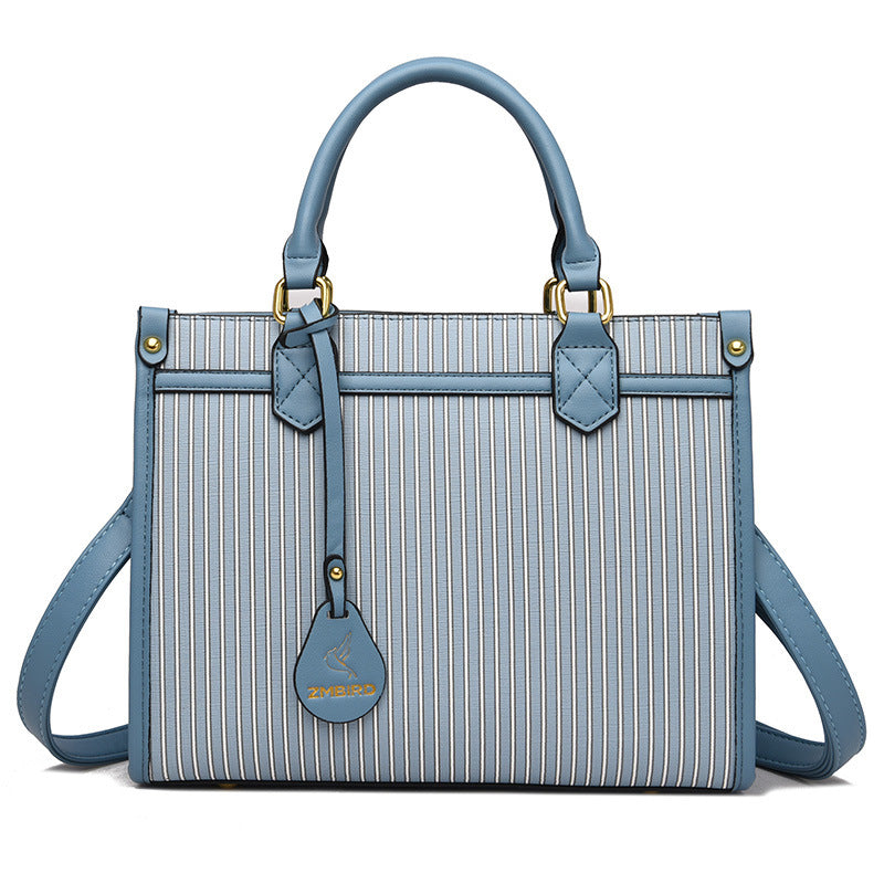 ELOAL Stylish Striped Structured Women's Fashion Handbag