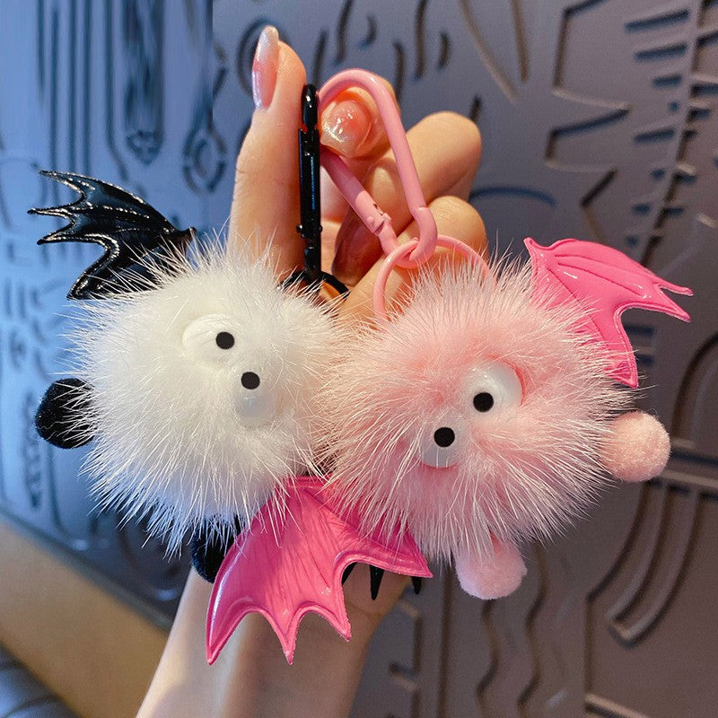 ELOAL Stylish Mink Fur Bag Charm for Trendy Accessories