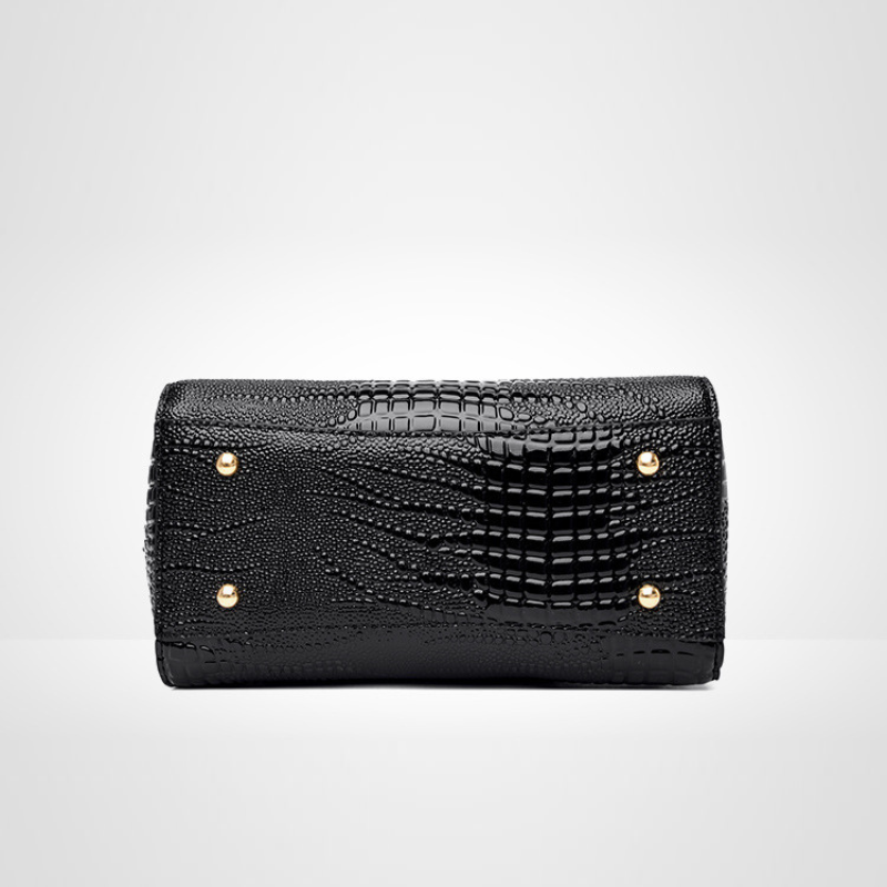 ELOAL Stylish Crocodile Pattern Handbag - Large Capacity Fashion Bag