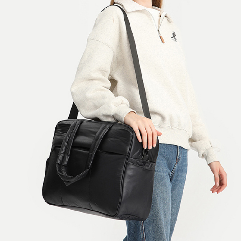 ELOAL Stylish Winter Puffer Tote Bag for Everyday Use