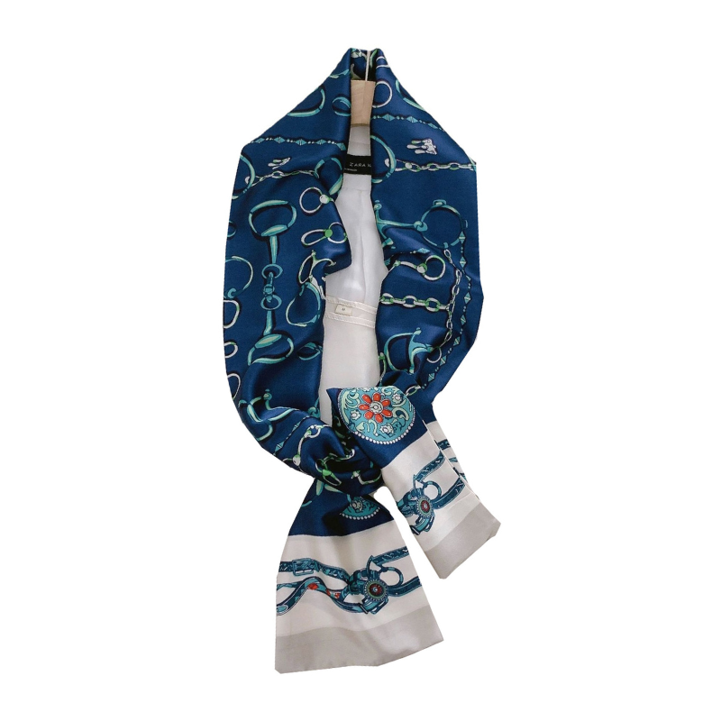 ELOAL Elegant Small Silk Scarf for Women - Fashionable Accessory