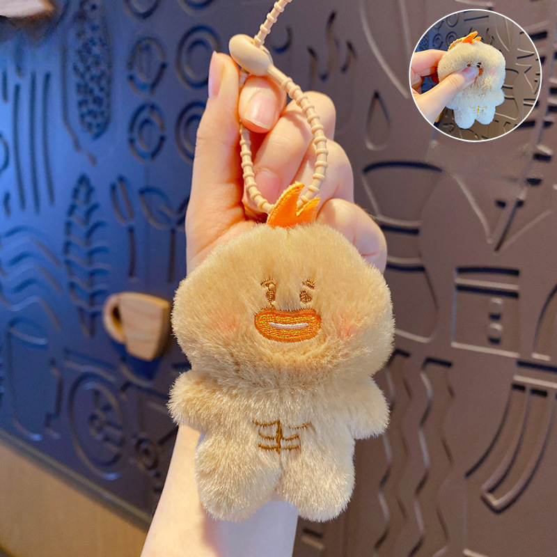 ELOAL Stylish Muscle Duck Plush Bag Charm for Trendy Accessories