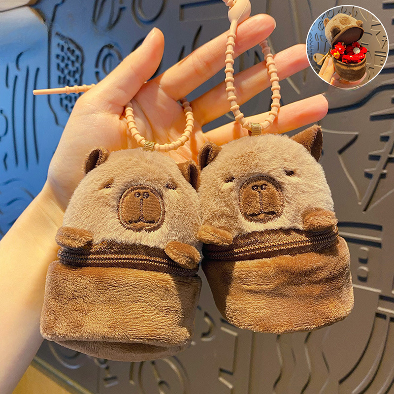 ELOAL Stylish Plush Guinea Pig Bag Charm for Trendy Accessories