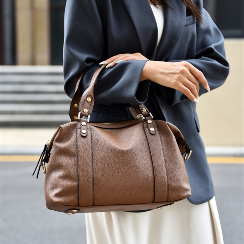 ELOAL Stylish Retro Boston Handbag for Women