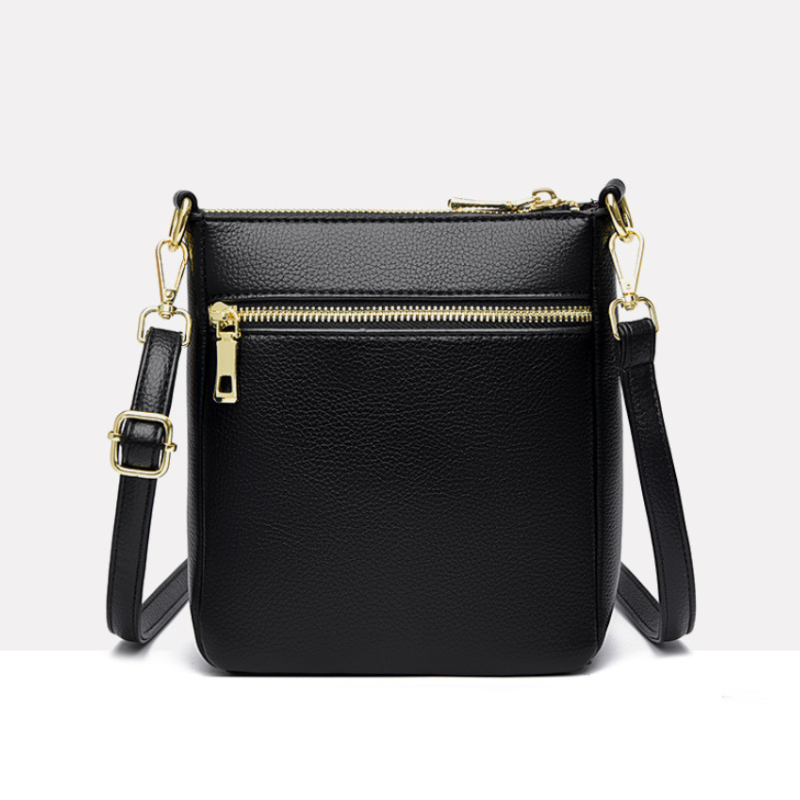 ELOAL Stylish Multi-Layer Crossbody Bag with Stone Pattern