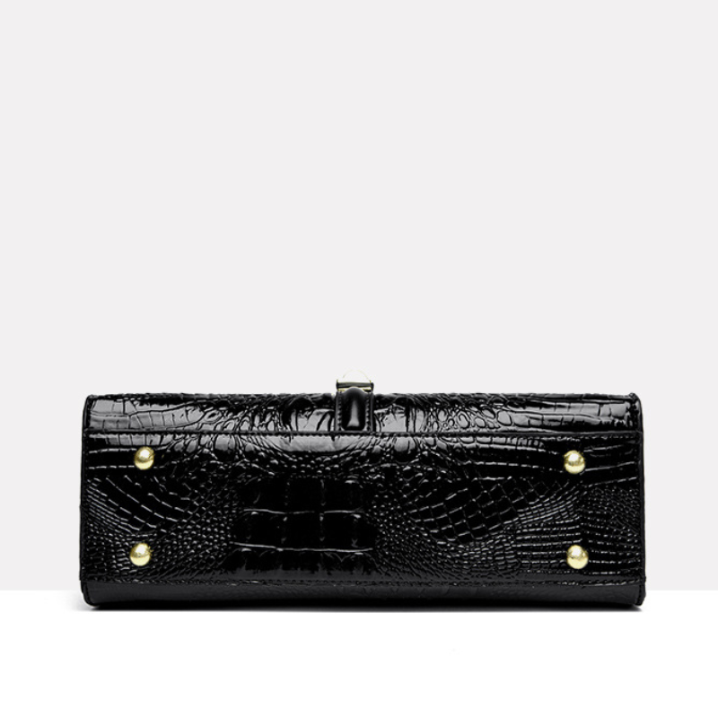 ELOAL Elegant Crocodile Pattern Luxury Handbag for Fashionable Women