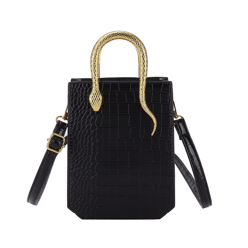 ELOAL Elegant Crocodile Pattern Handbag - Stylish and Trending Accessory