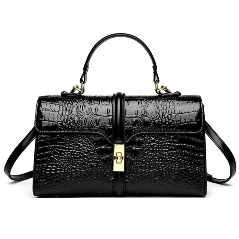 ELOAL Elegant Crocodile Pattern Luxury Handbag for Fashionable Women