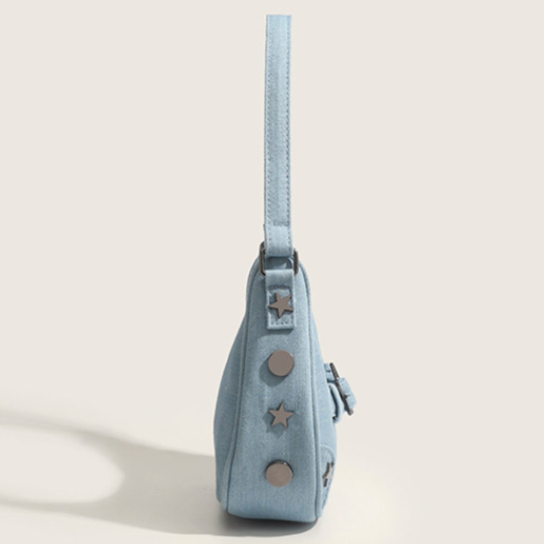 ELOAL Stylish Denim Shoulder Bag for Trendy Girls