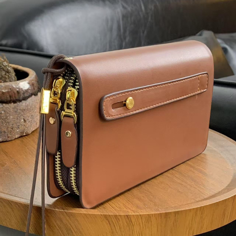 ELOAL Elegant Long Zipper Business Wallet for Men