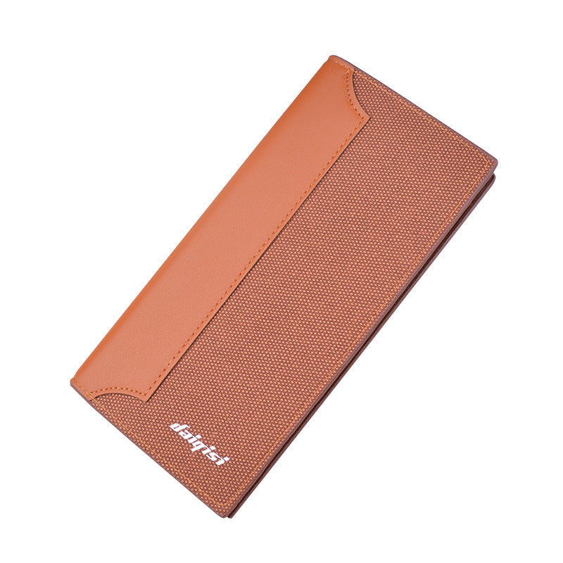 ELOAL Stylish Vertical Stitched Men's Wallet for Fashionable Look