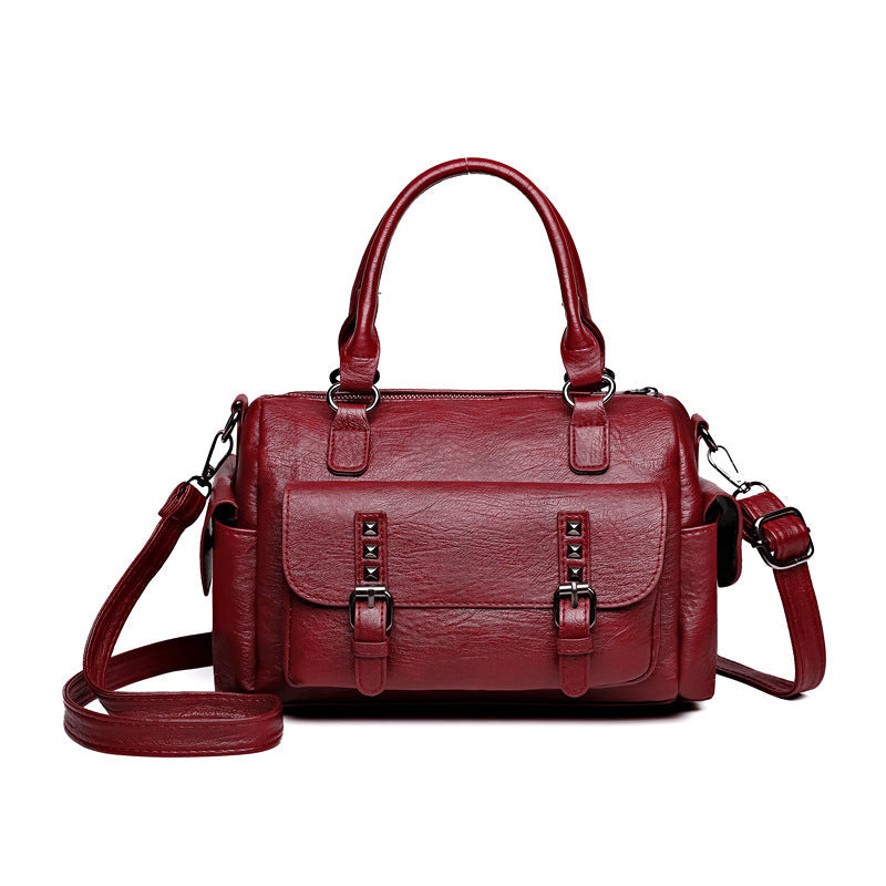 ELOAL Stylish Retro Large Capacity Shoulder Crossbody Bag