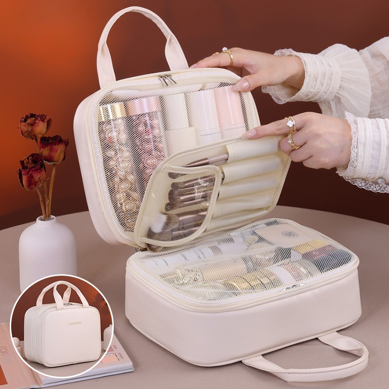 ELOAL Elegant Large-Capacity Cosmetic Bag for Stylish Organization