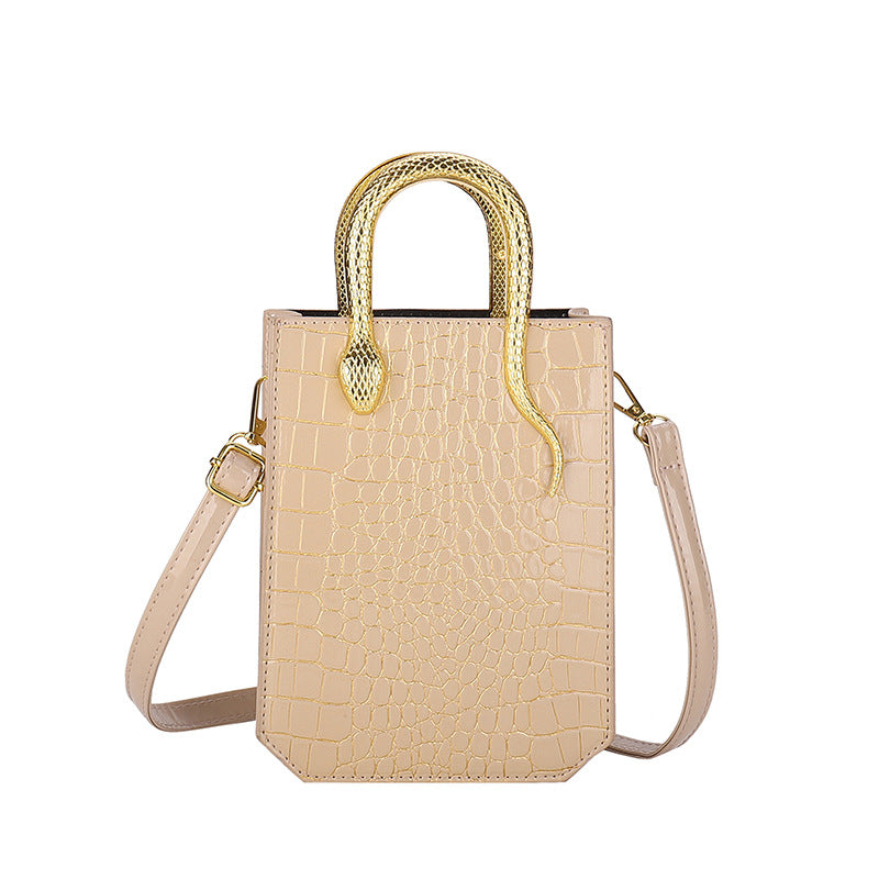 ELOAL Elegant Crocodile Pattern Handbag - Stylish and Trending Accessory