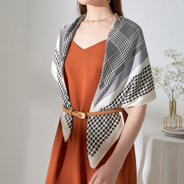 ELOAL Elegant Large Silk Scarf for Women - Stylish Fashion Accessory