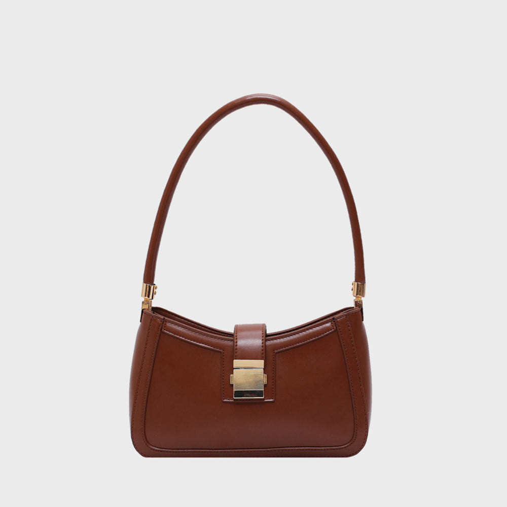 ELOAL Stylish Small Shoulder Bag with Solid Lock Buckle