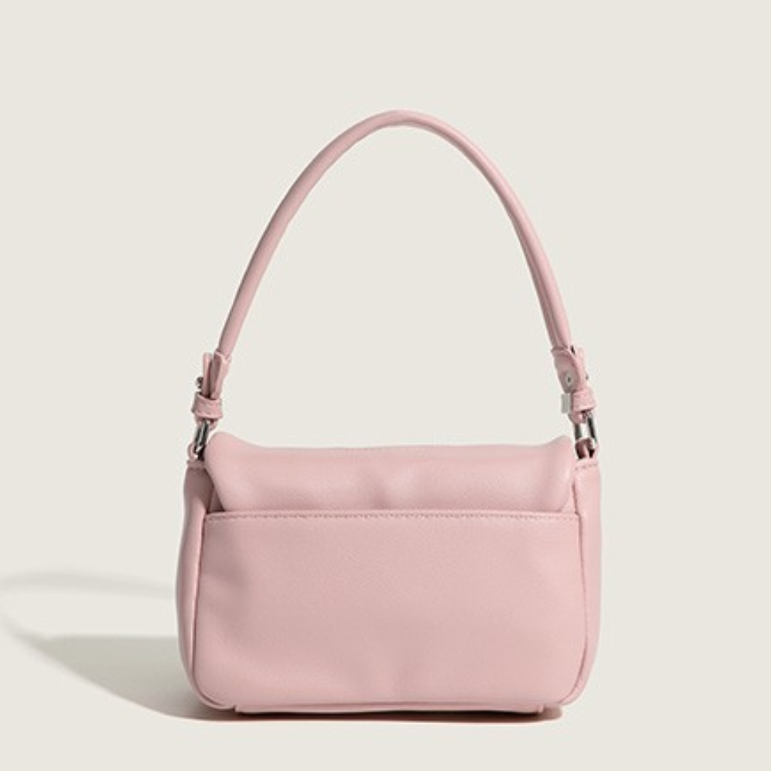 ELOAL Elegant Flower Roll Mini Bag with Diamond Accent