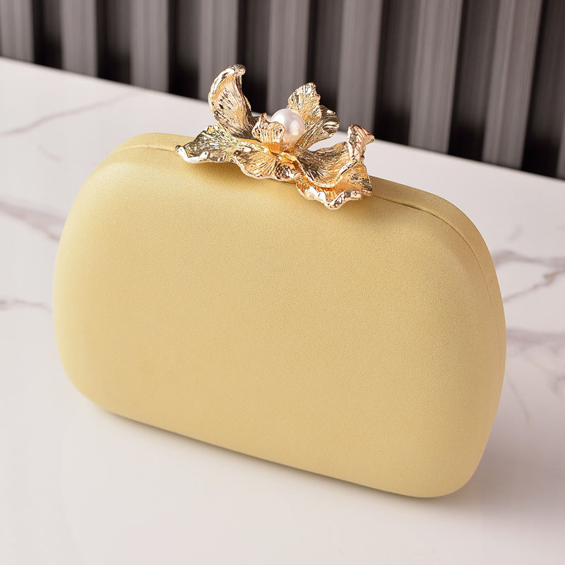 ELOAL Elegant Floral Pearl Clutch Bag for Stylish Events