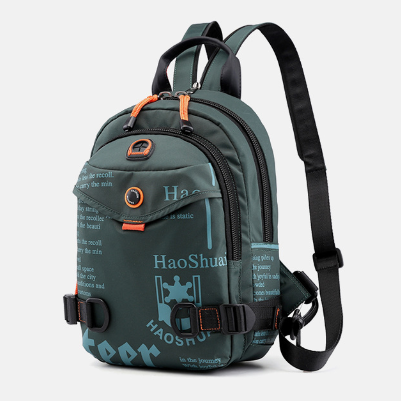 ELOAL Stylish Men's Waterproof Chest Backpack for Outdoor Activities