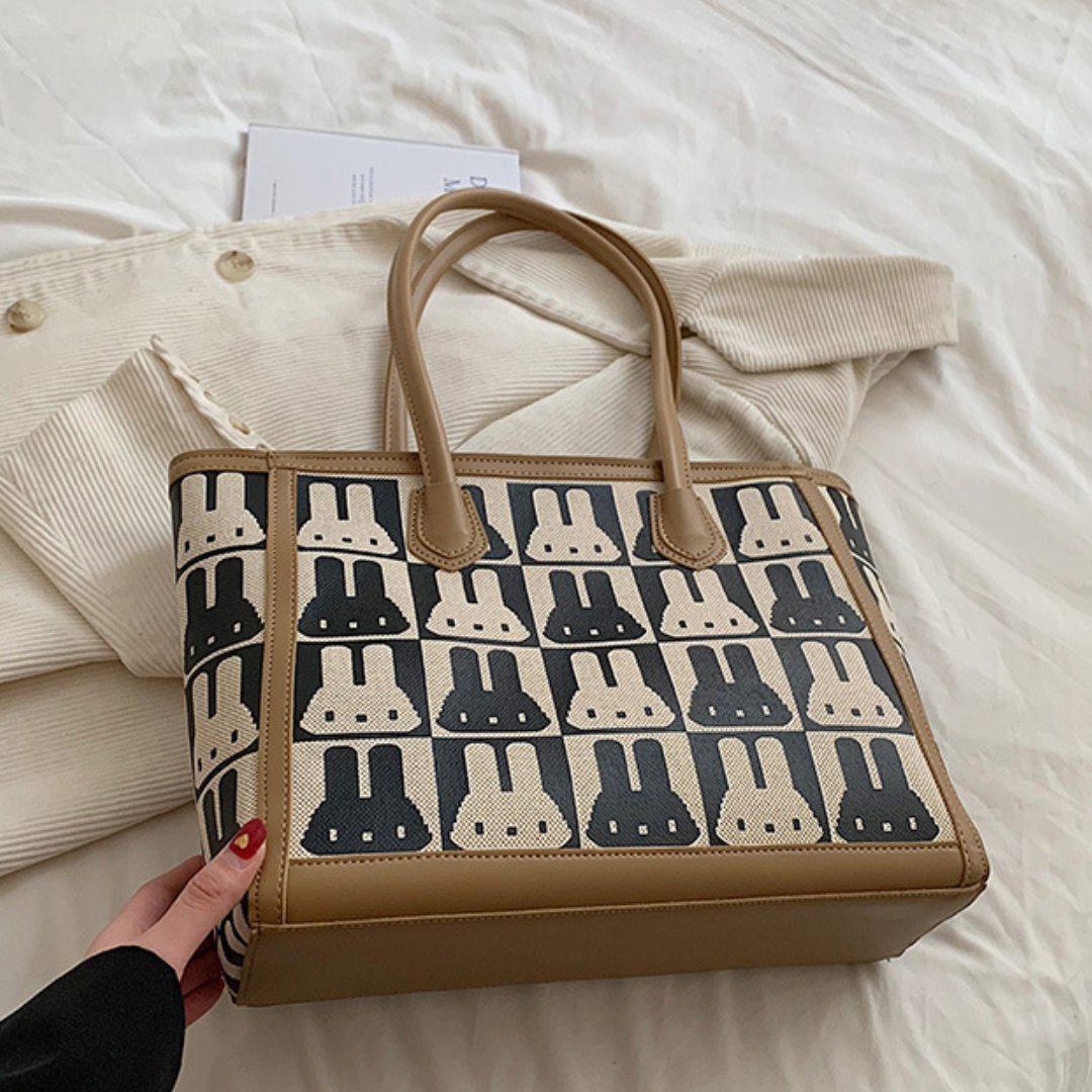 ELOAL Stylish Canvas Tote Bag for Women - Trendy College Carryall