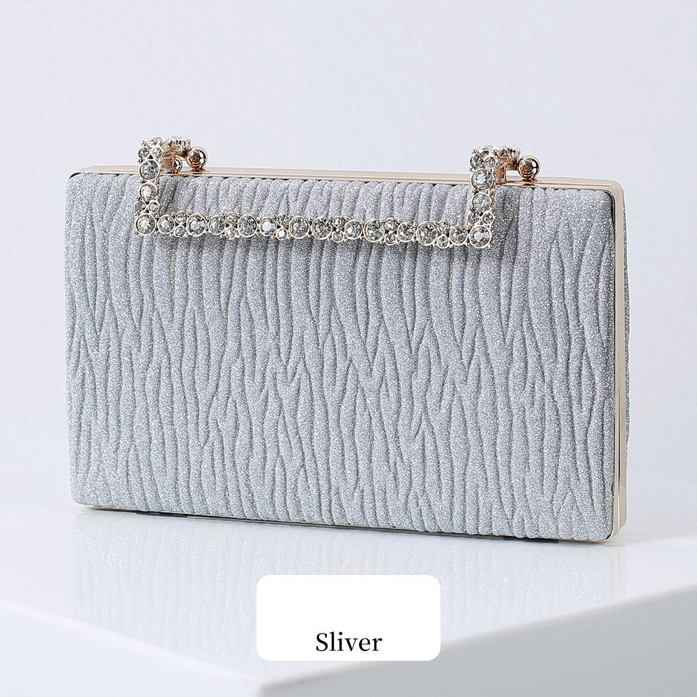 ELOAL Elegant Pleated Evening Clutch for Stylish Occasions