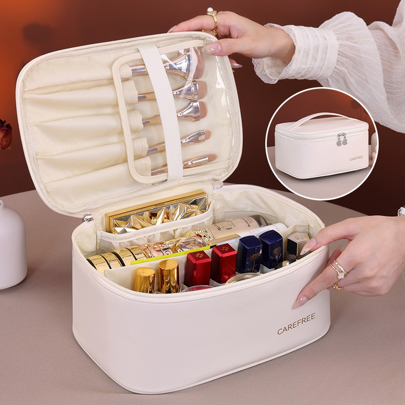 ELOAL Stylish Portable Beauty Organizer Cosmetic Bag for Travel