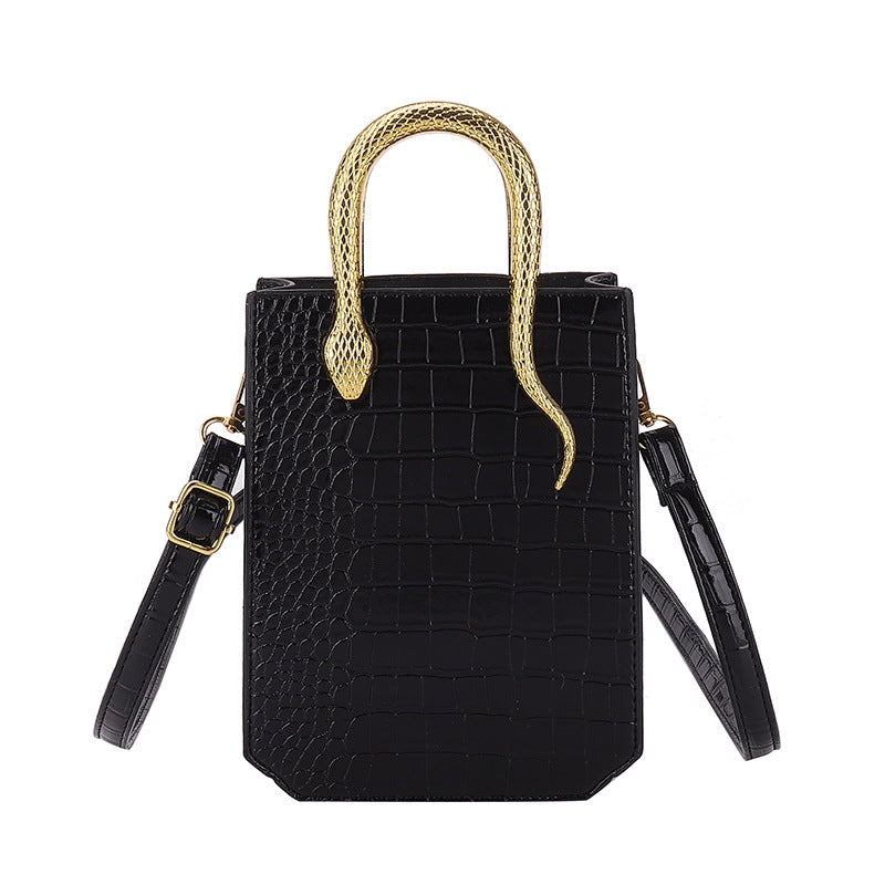 ELOAL Elegant Crocodile Pattern Handbag - Stylish and Trending Accessory