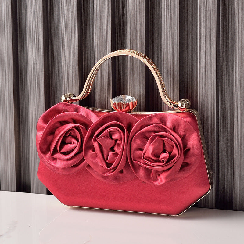 ELOAL Elegant Satin Top-Handle Clutch for Stylish Outings