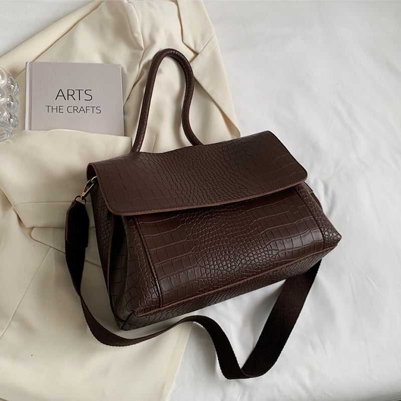 ELOAL Stylish Wide-Band Commuter Shoulder Tote Bag