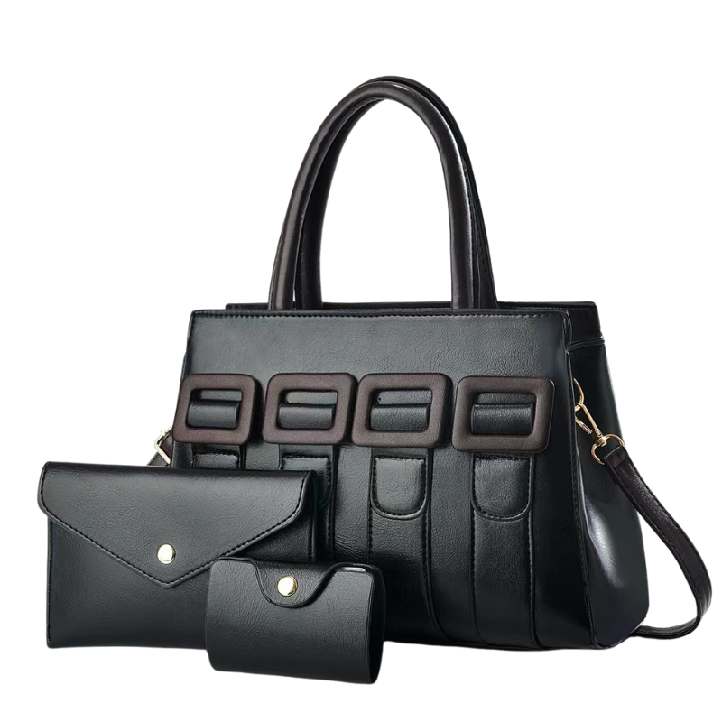 ELOAL Stylish Buckle Accent 3 in 1 Sync Set for Fashionable Use