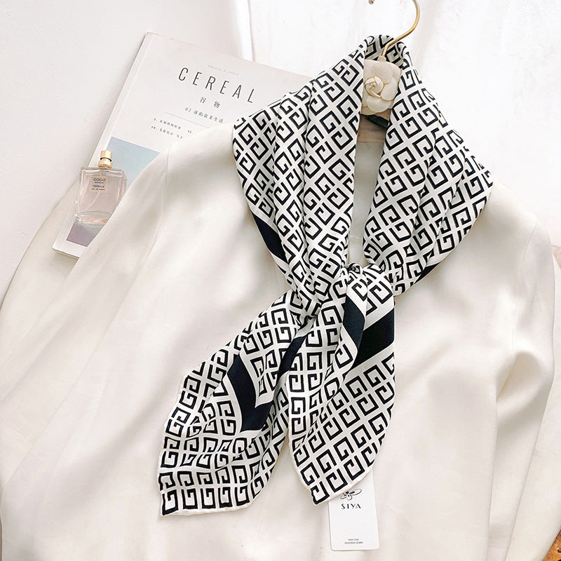 ELOAL Elegant Large Silk Scarf for Women - Stylish Fashion Accessory