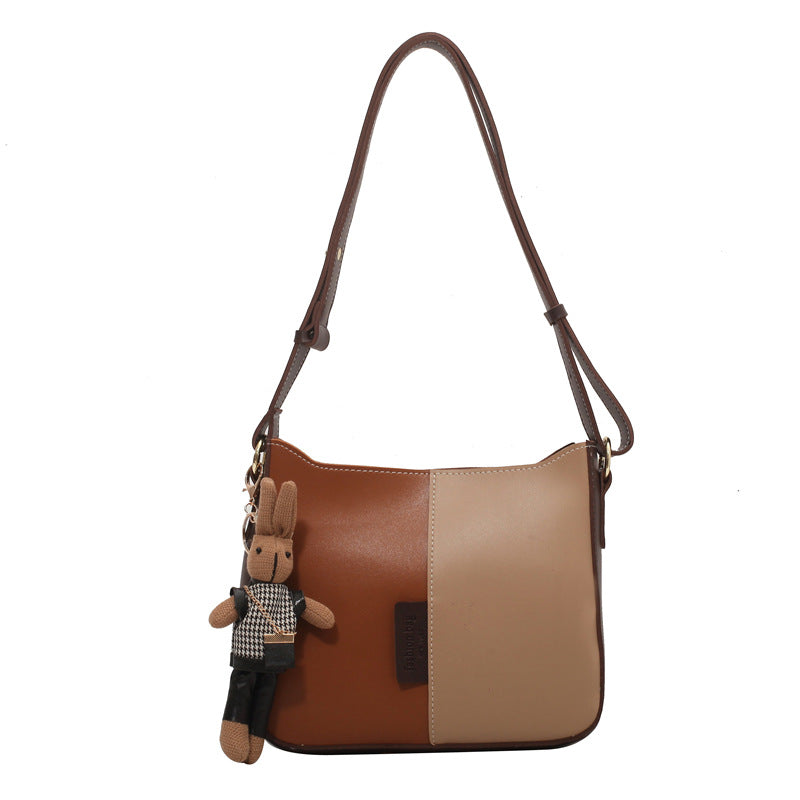 ELOAL Stylish Color Block Shoulder Bag for Trendy Fashion Lovers