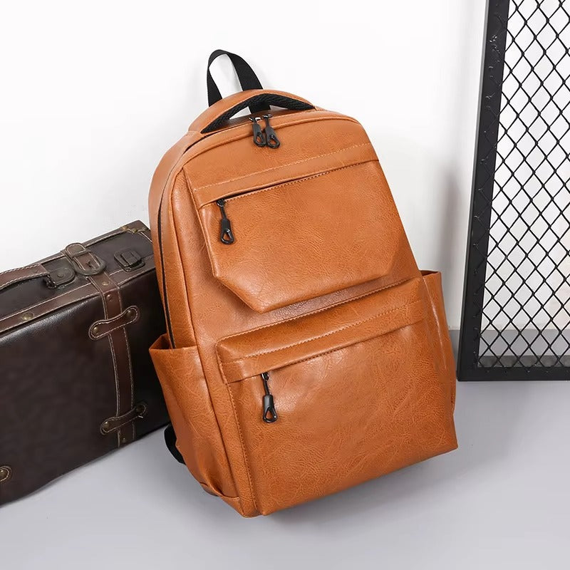 ELOAL Stylish PU Leather Men's Fashion Backpack