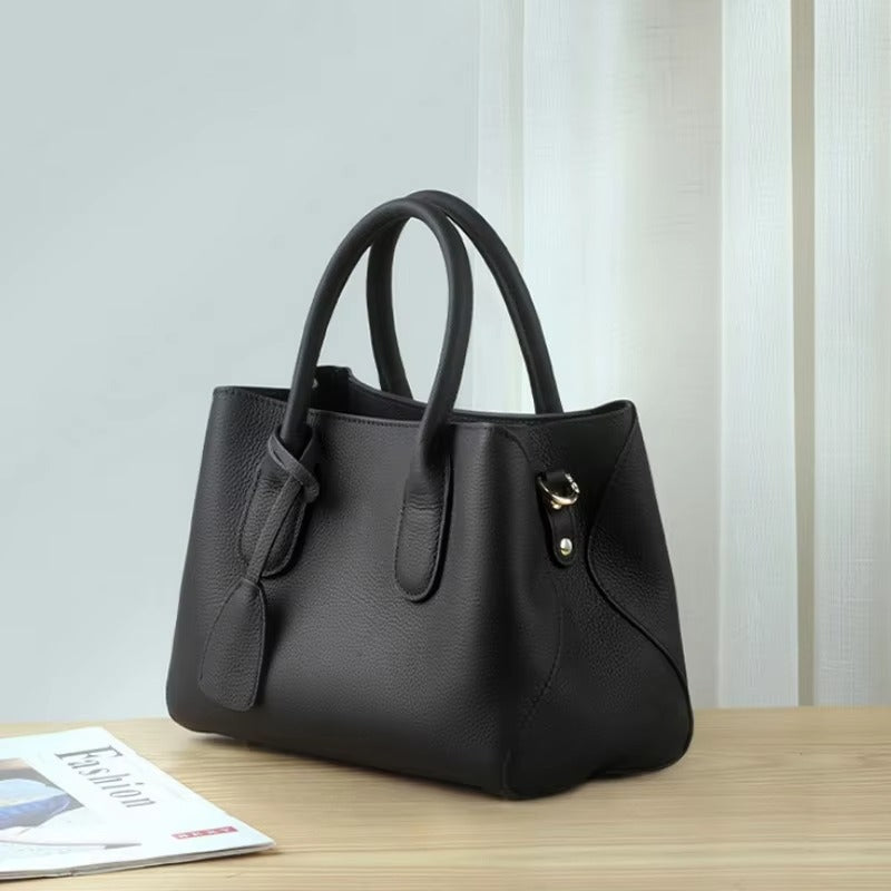 ELOAL Stylish Genuine Leather Crossbody Bag for Women – Large Capacity Everyday Handbag