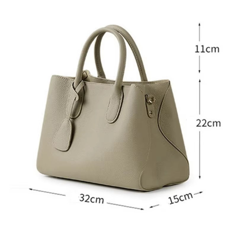 ELOAL Stylish Genuine Leather Crossbody Bag for Women – Large Capacity Everyday Handbag