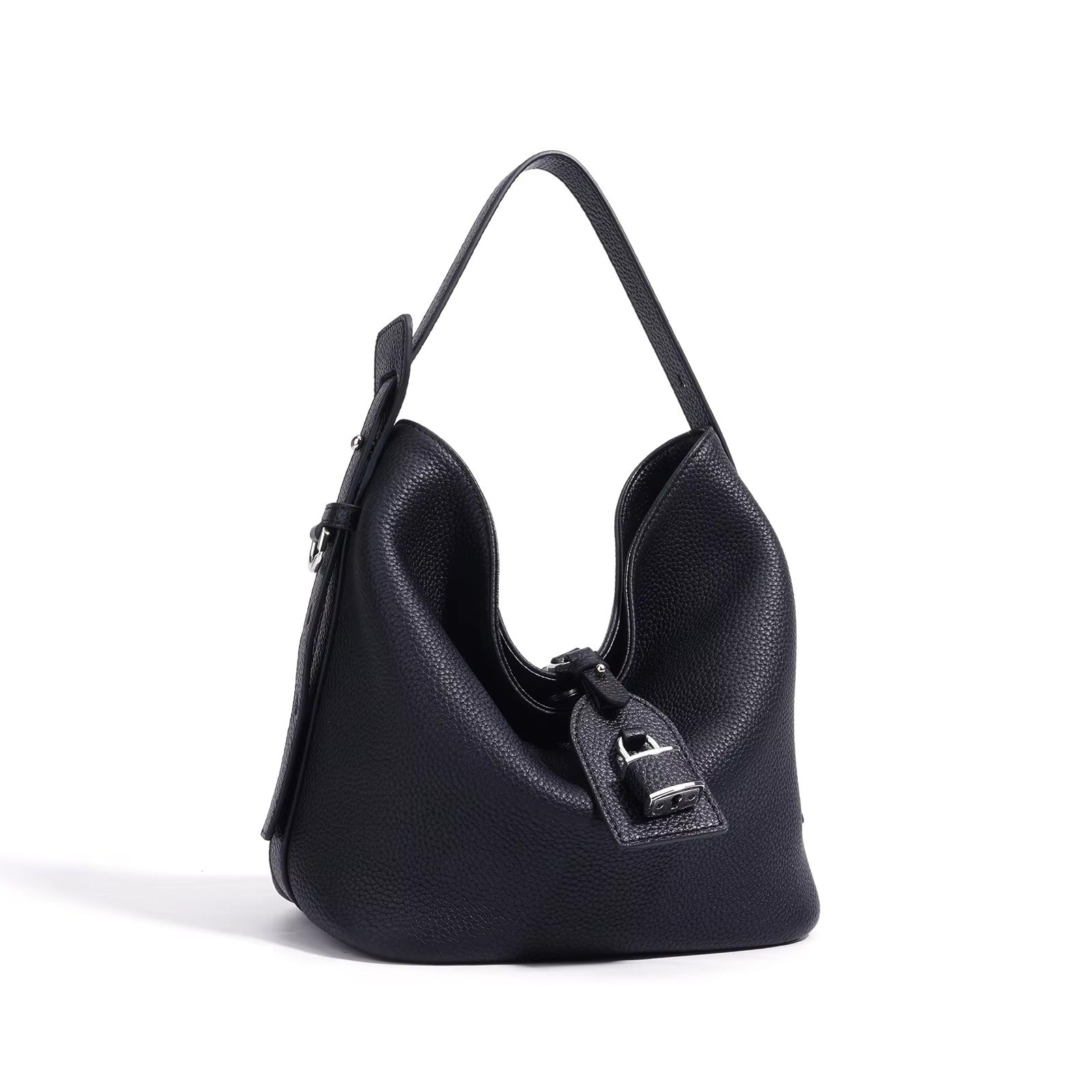 ELOAL Stylish Leather Bucket Handbag for Women – Large-Capacity Shoulder & Crossbody Bag